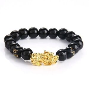 Feng Shui Pixiu Obsidian Bracelet